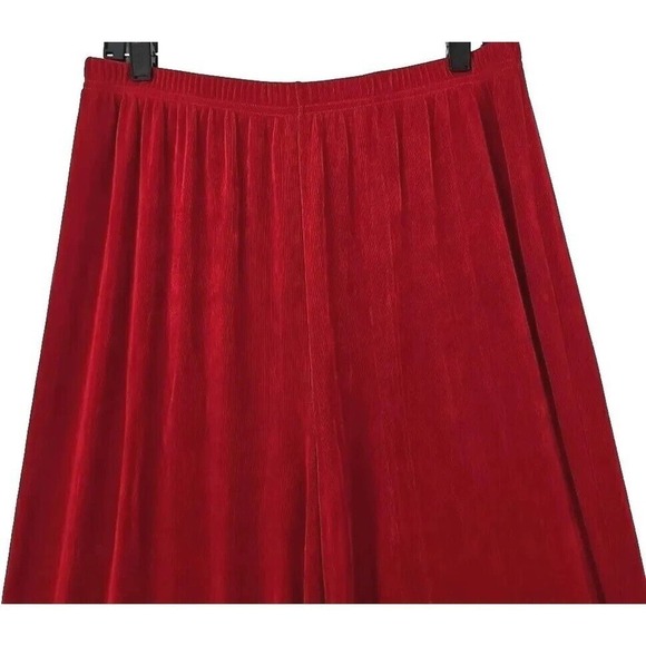 Drapers & Damons ~Woman Size XL~ Red Pull On Pants Slinky Elastic Waist. - Picture 4 of 12